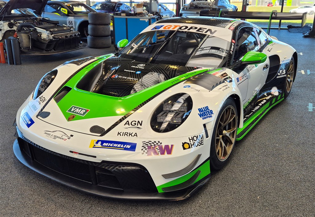 Den nye Porsche 911 GT3 R Evo skal indsættes i udvalgte løb i GT Open.
(Foto: Mikkel O. Pedersen Presse)